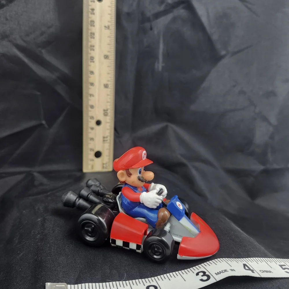 Mario Kart Red Toy Car Cake Topper